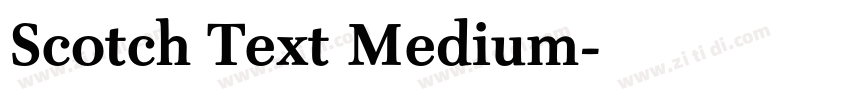 Scotch Text Medium字体转换